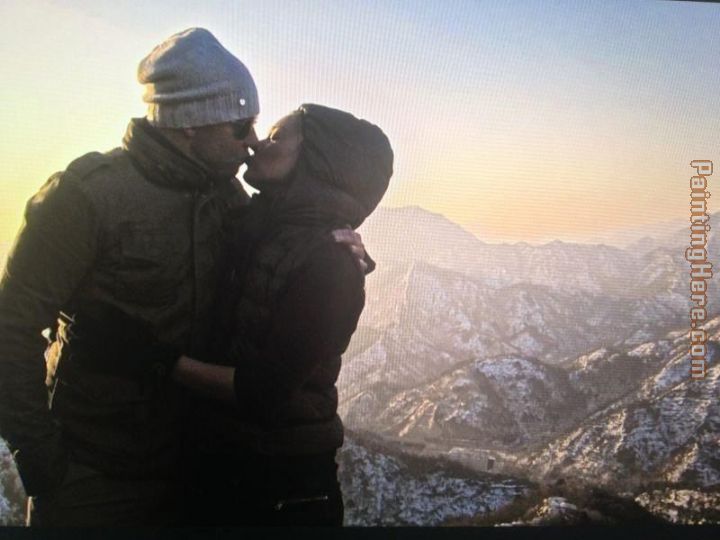 2011 kiss on Great Wall